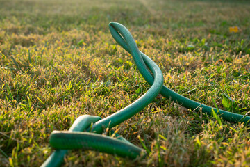 Bent garden hose
