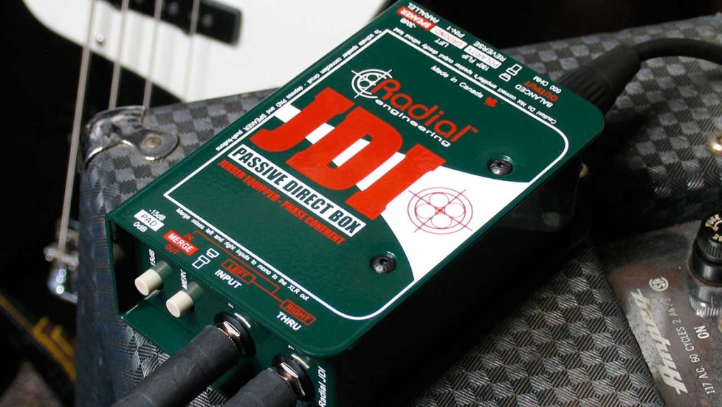 A DI box manufactured by Radio Engineering