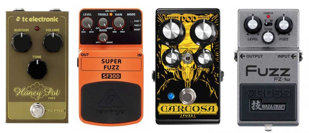 fuzz pedals used by guitarists
