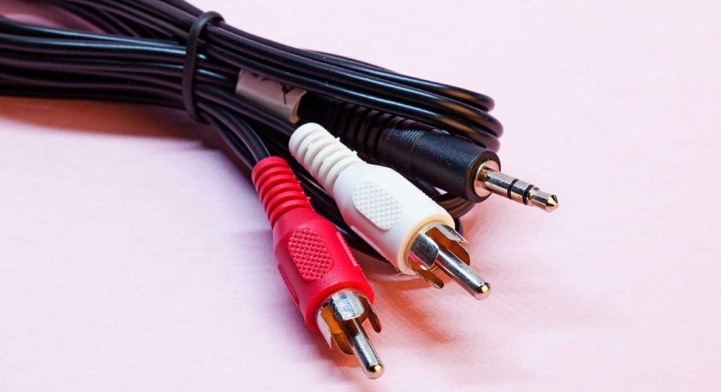 An RCA audio cable
